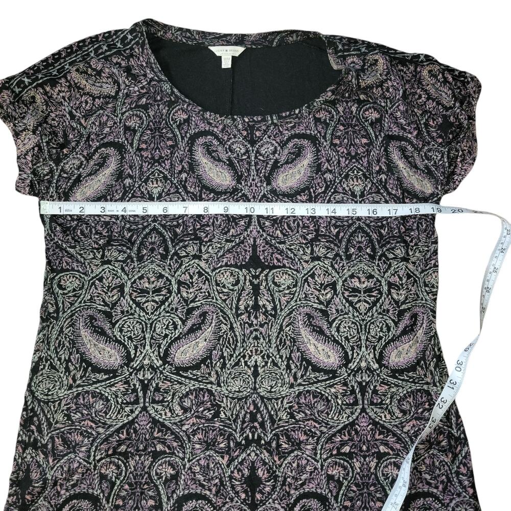 Lucky Brand Multi-Colored Split Tail Back Paisley… - image 5